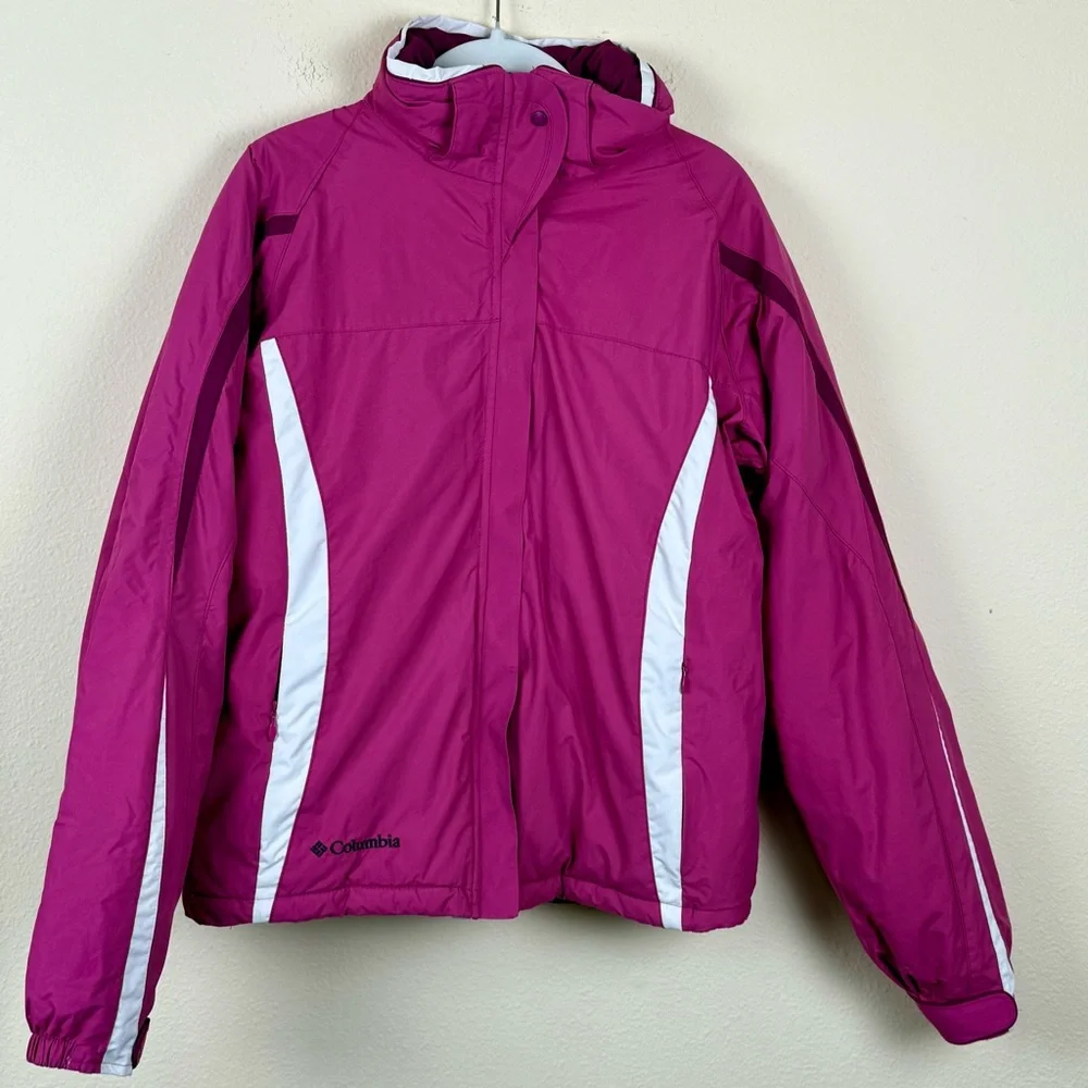 Columbia Jacket Girls XL 18/20 Pink Womens S Snow Ski Shell Waterproof